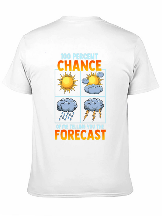 Camiseta Negra con Diseño del Tiempo - 100% Probabilidad