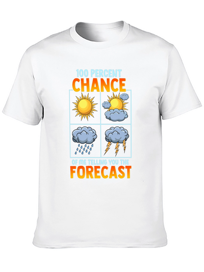 Camiseta Negra con Diseño del Tiempo - 100% Probabilidad