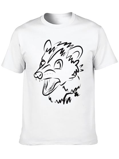 Camiseta Negra Hombre - Diseño Abstracto
