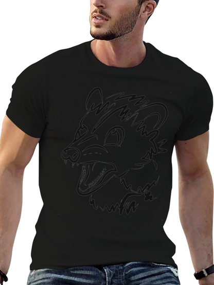 Camiseta Negra Hombre - Diseño Abstracto