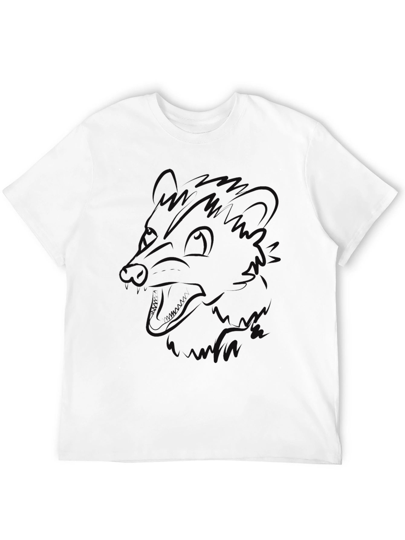 Camiseta Negra Hombre - Diseño Abstracto