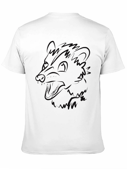 Camiseta Negra Hombre - Diseño Abstracto