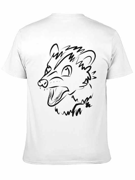 Camiseta Negra Hombre - Diseño Abstracto
