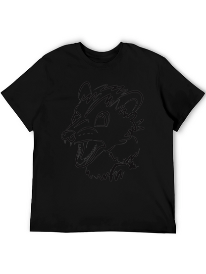 Camiseta Negra Hombre - Diseño Abstracto