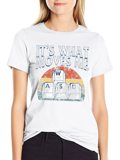 Camiseta Gamer: WASD - Lo que me mueve