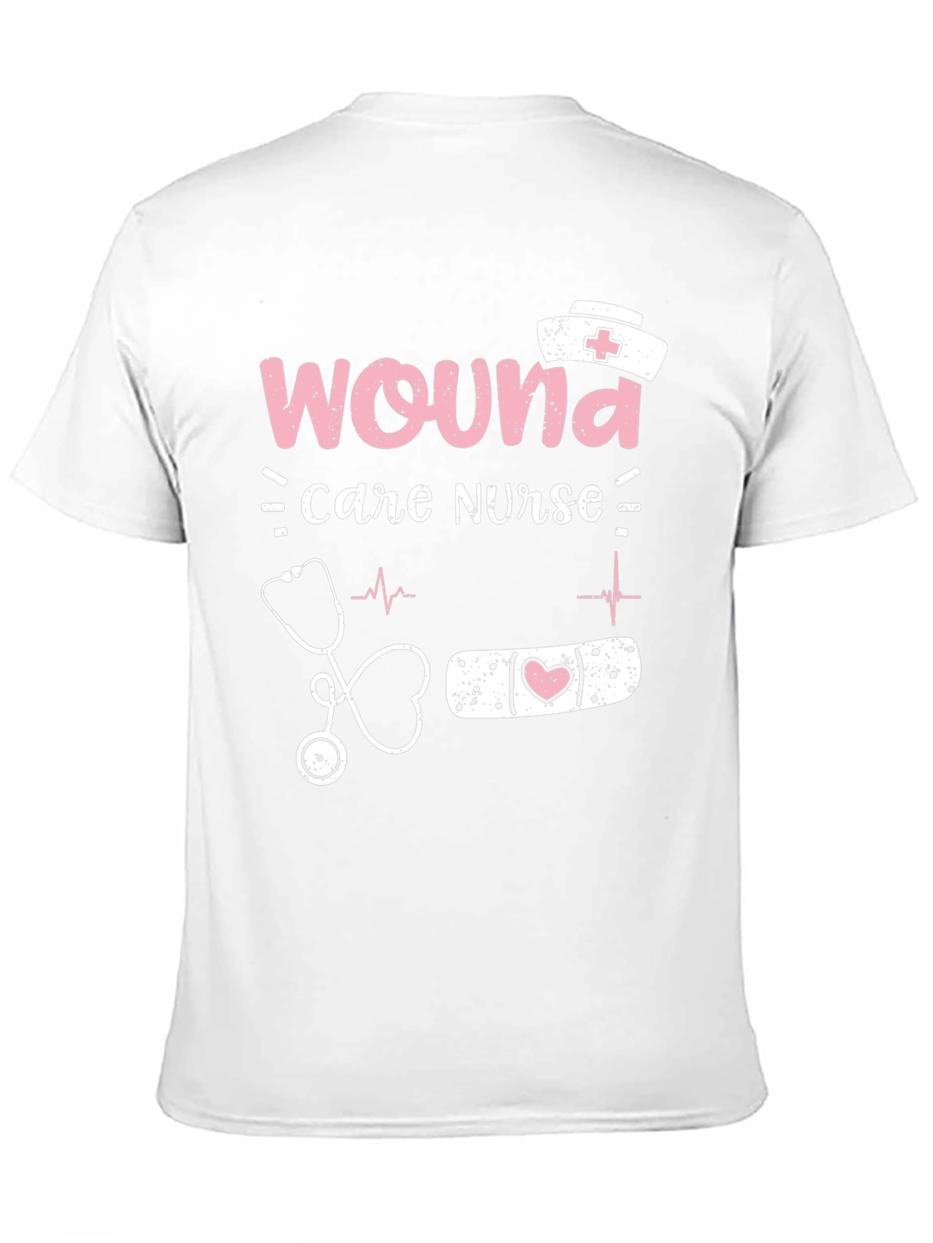 Camiseta Negra Enfermera Cuidado de Heridas