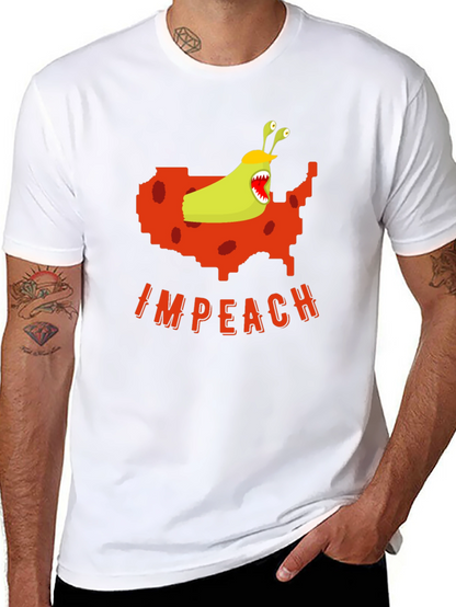 Camiseta Negra con Diseño Gráfico Político