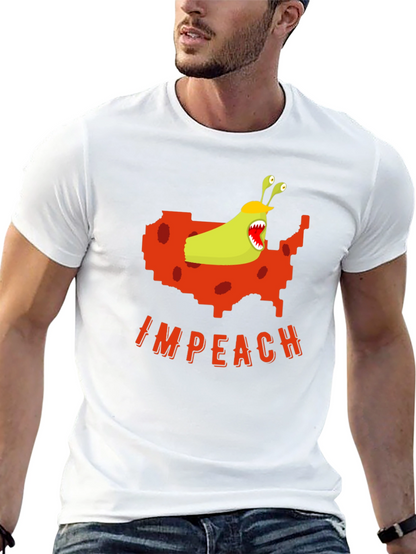 Camiseta Negra con Diseño Gráfico Político
