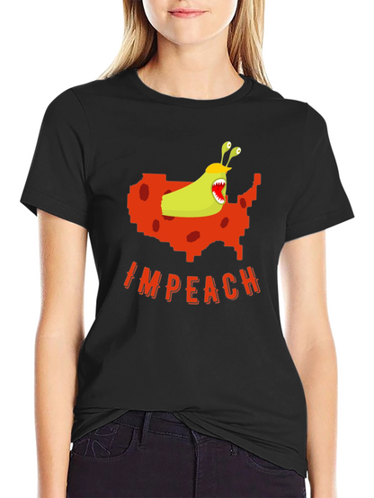 Camiseta Negra con Diseño Gráfico Político