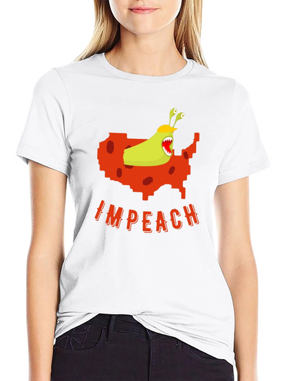 Camiseta Negra con Diseño Gráfico Político