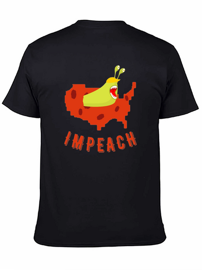 Camiseta Negra con Diseño Gráfico Político