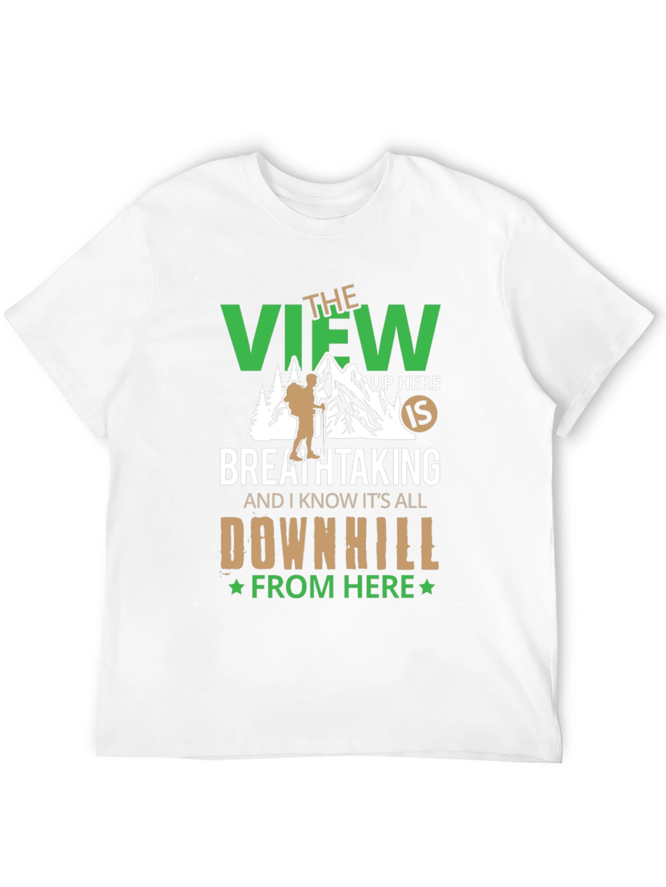 Camiseta Negra: Vista Montaña y Aventura
