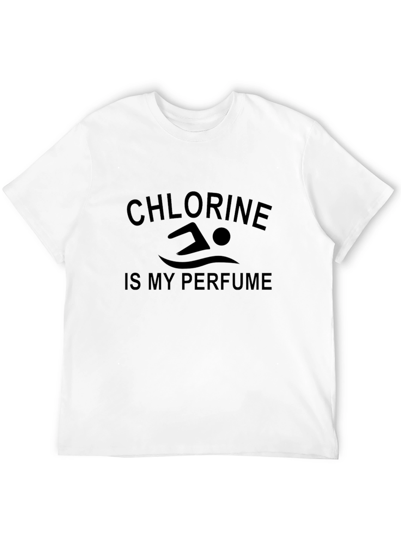 Camiseta Negra Cloro es mi Perfume Natación