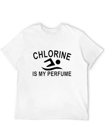Camiseta Negra Cloro es mi Perfume Natación