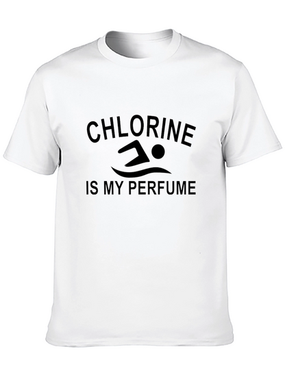Camiseta Negra Cloro es mi Perfume Natación
