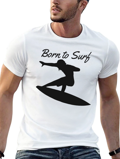 Camiseta Negra Casual de Algodón Suave para Hombre
