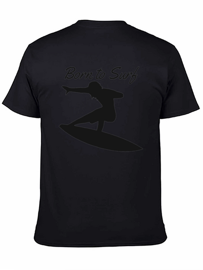 Camiseta Negra Casual de Algodón Suave para Hombre