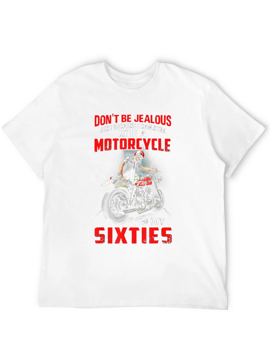 Camiseta Negra Motociclista Sesentón - No Seas Celoso
