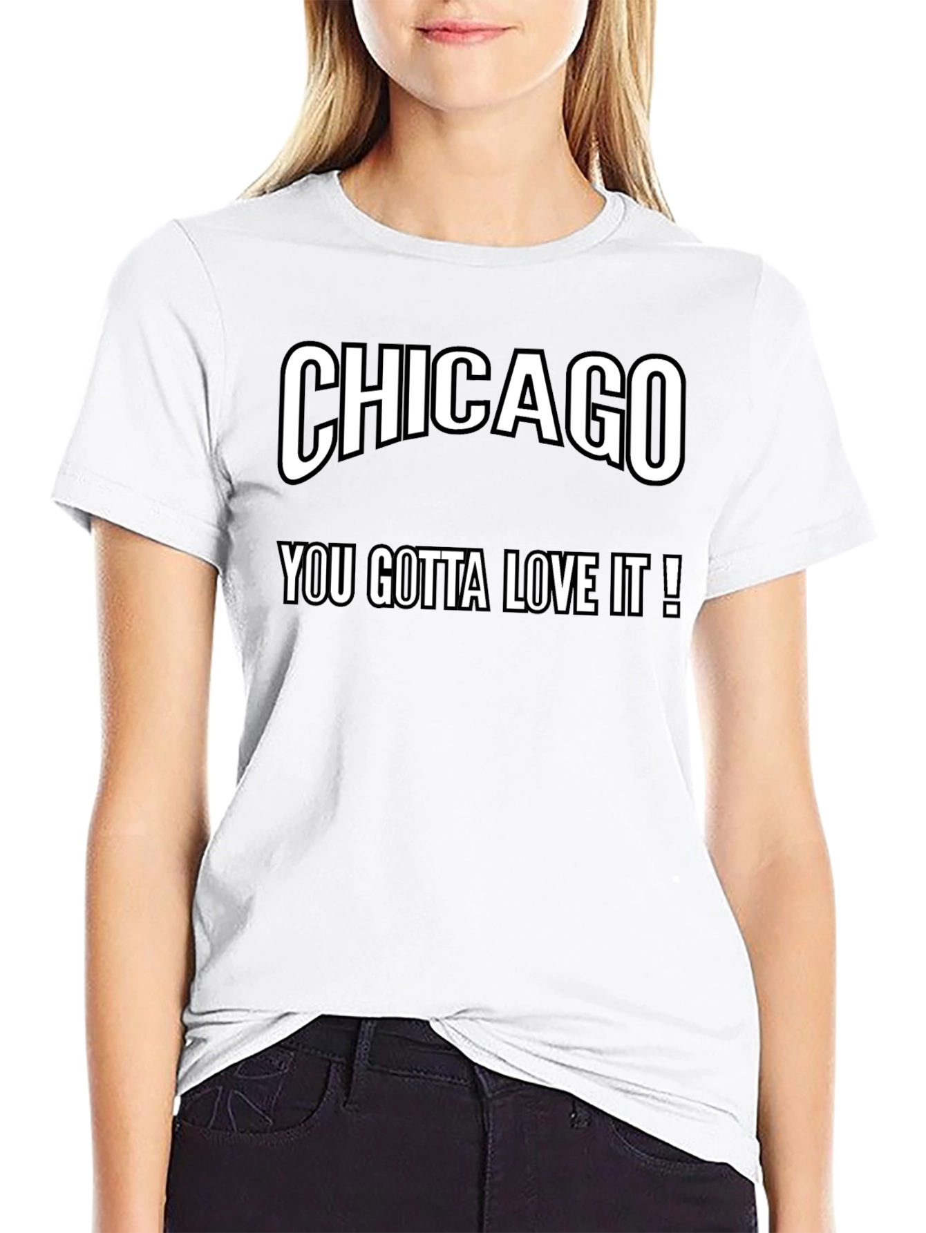 Camiseta Negra Chicago You Gotta Love It!