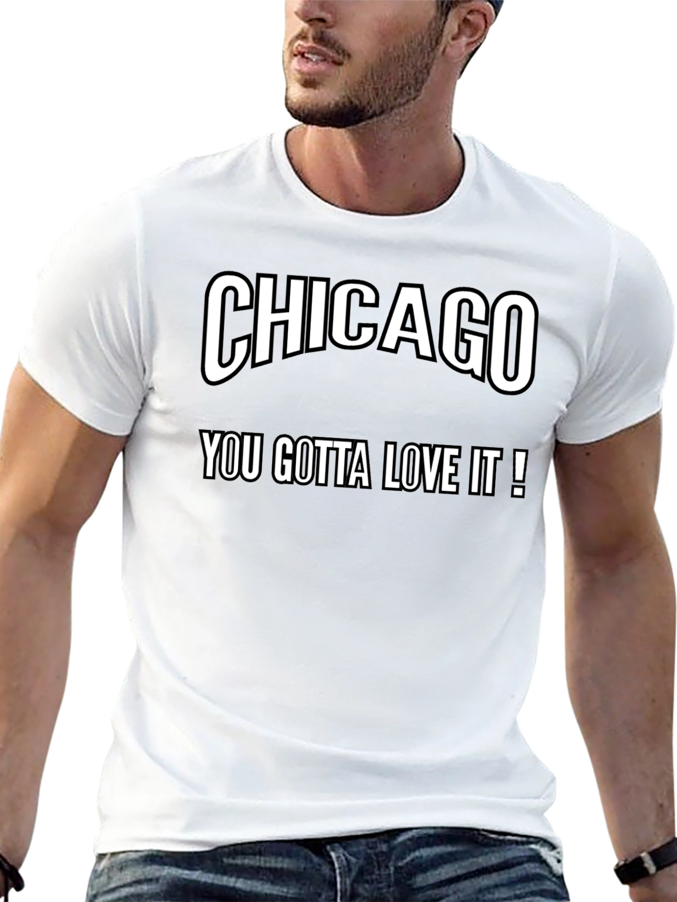 Camiseta Negra Chicago You Gotta Love It!
