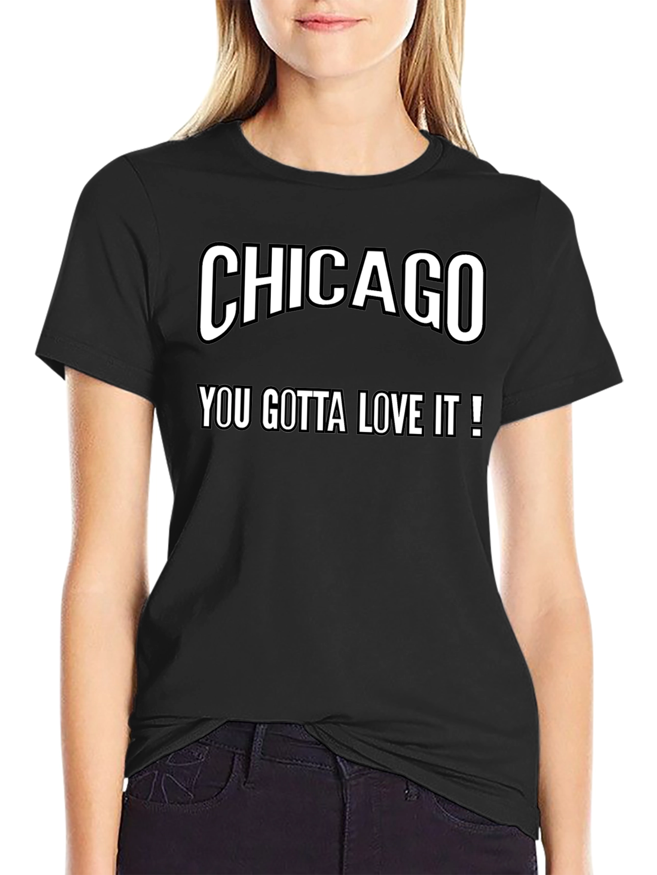 Camiseta Negra Chicago You Gotta Love It!