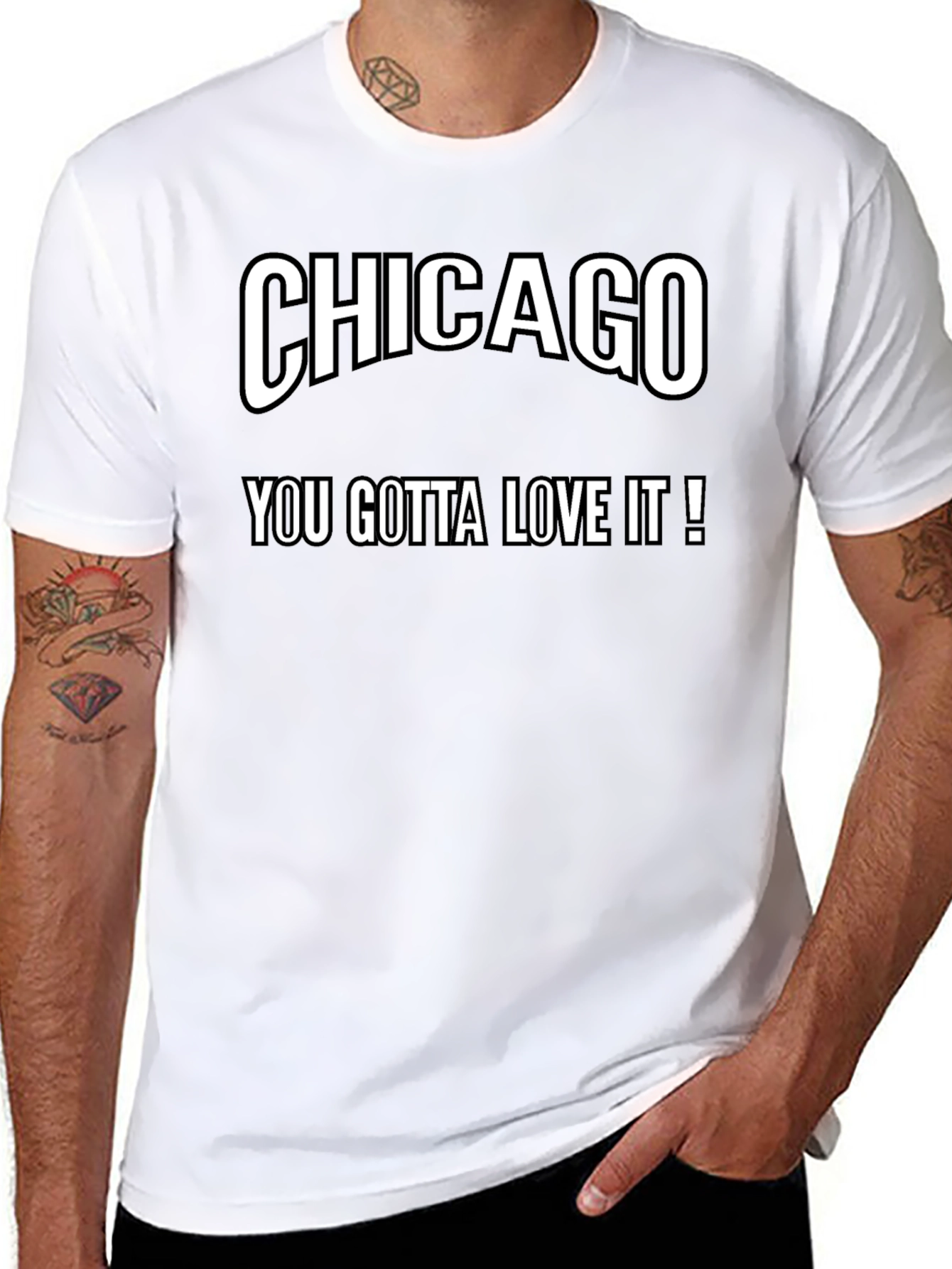 Camiseta Negra Chicago You Gotta Love It!