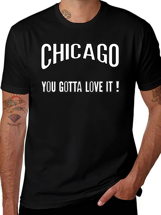 Camiseta Negra Chicago You Gotta Love It!
