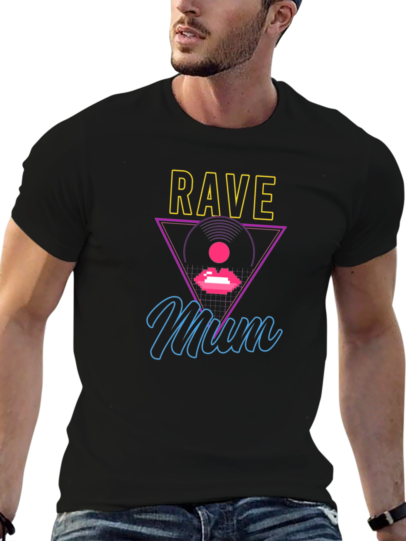Camiseta Negra Rave Mum