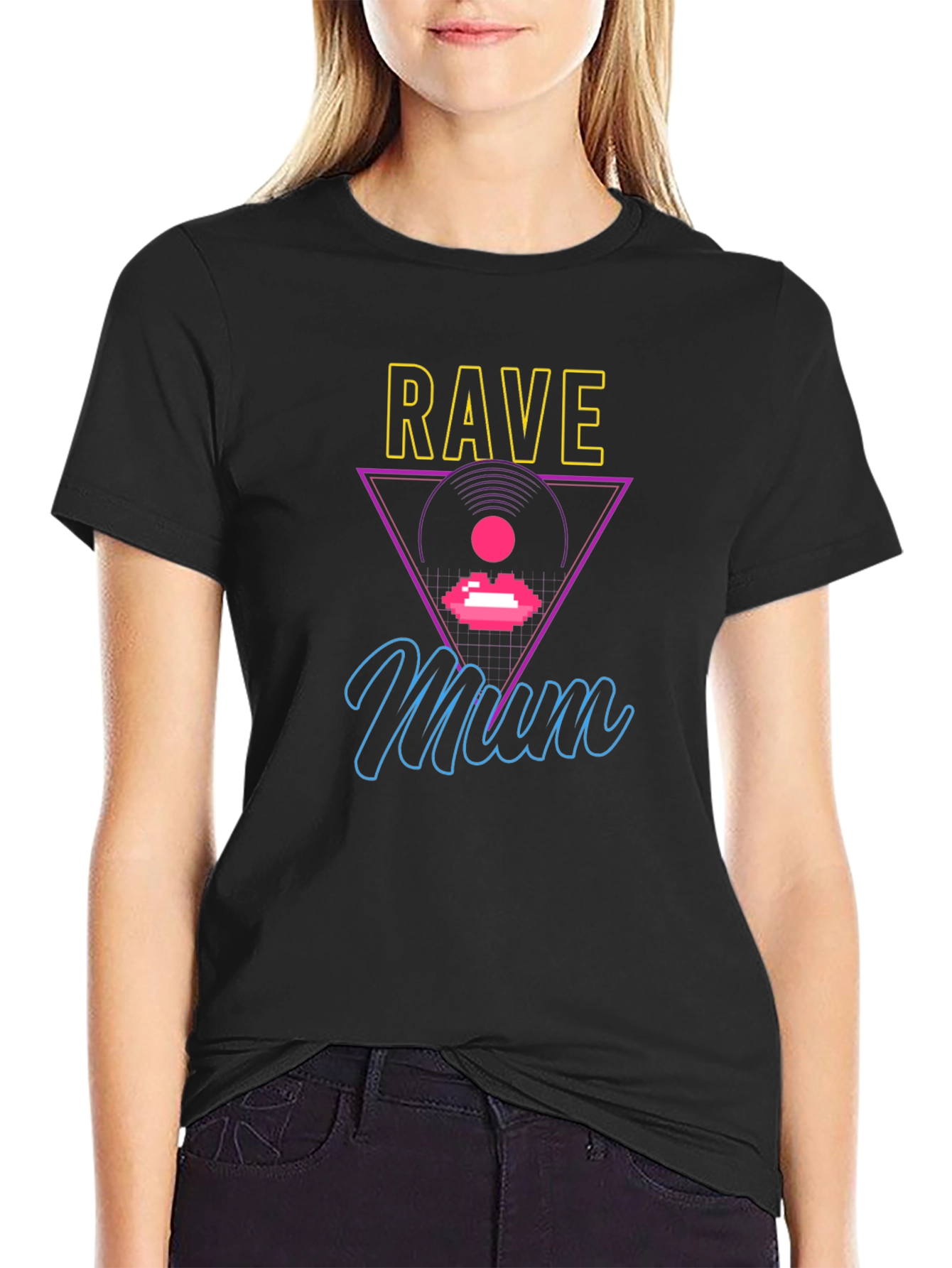 Camiseta Negra Rave Mum