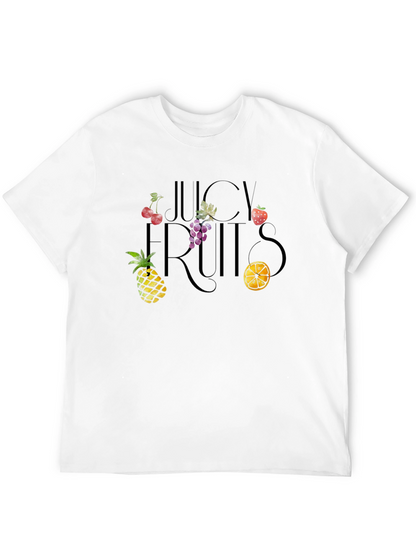 Camiseta Negra Frutas Jugosas Unisex