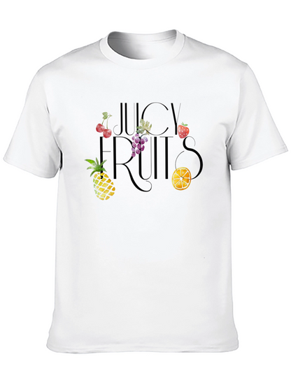 Camiseta Negra Frutas Jugosas Unisex