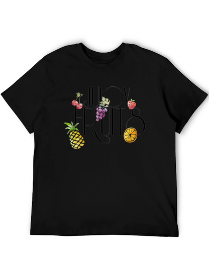 Camiseta Negra Frutas Jugosas Unisex