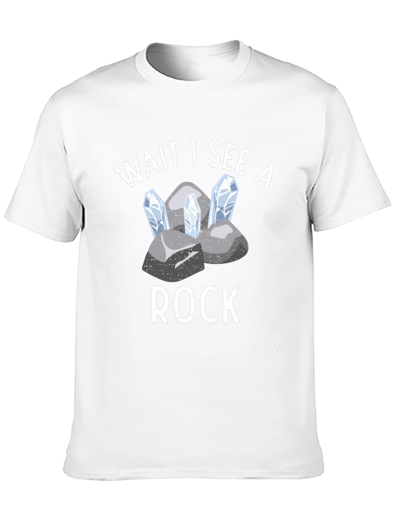 Camiseta Negra Espera veo una roca