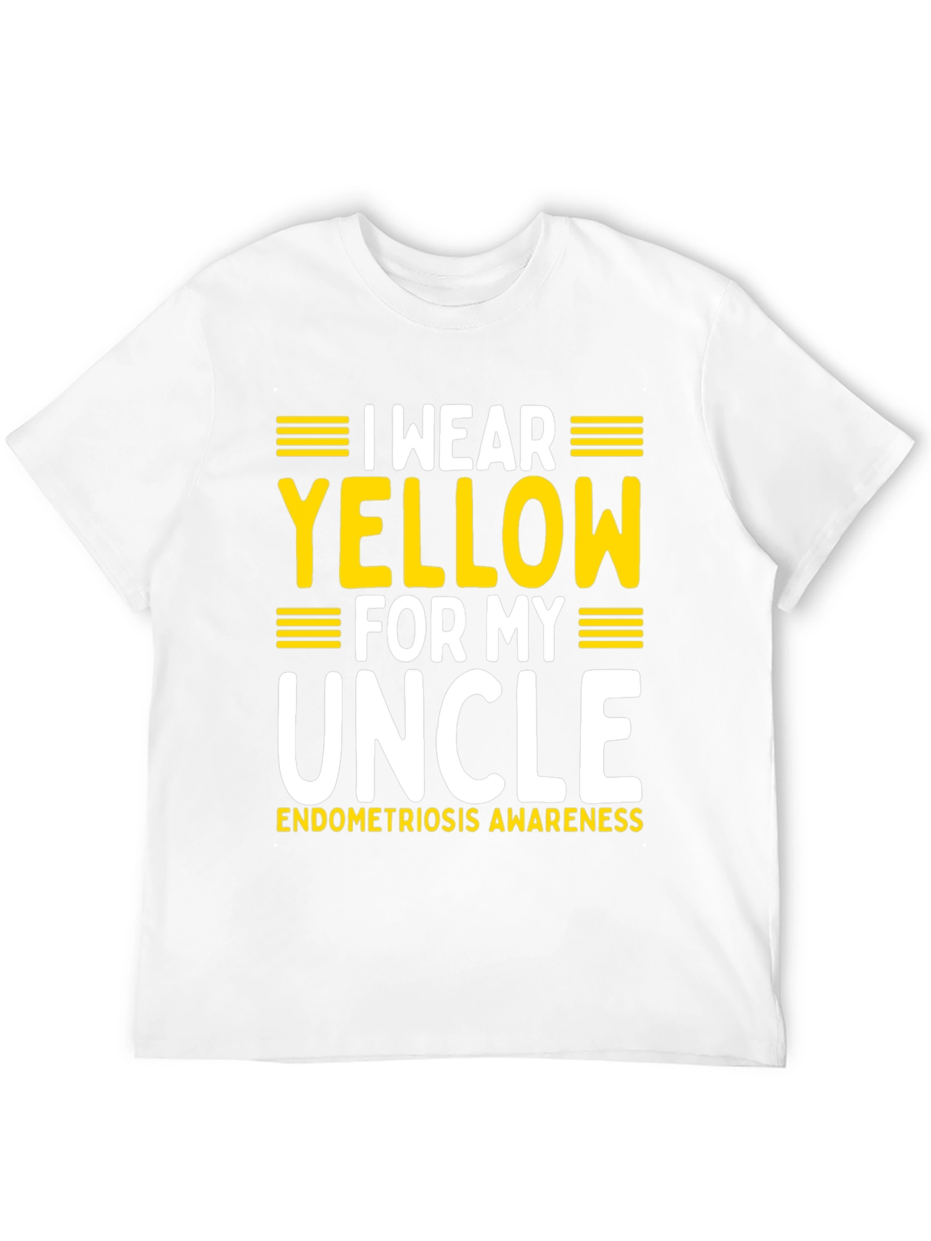 Camiseta Negra Amarillo por mi Tío Concienciación