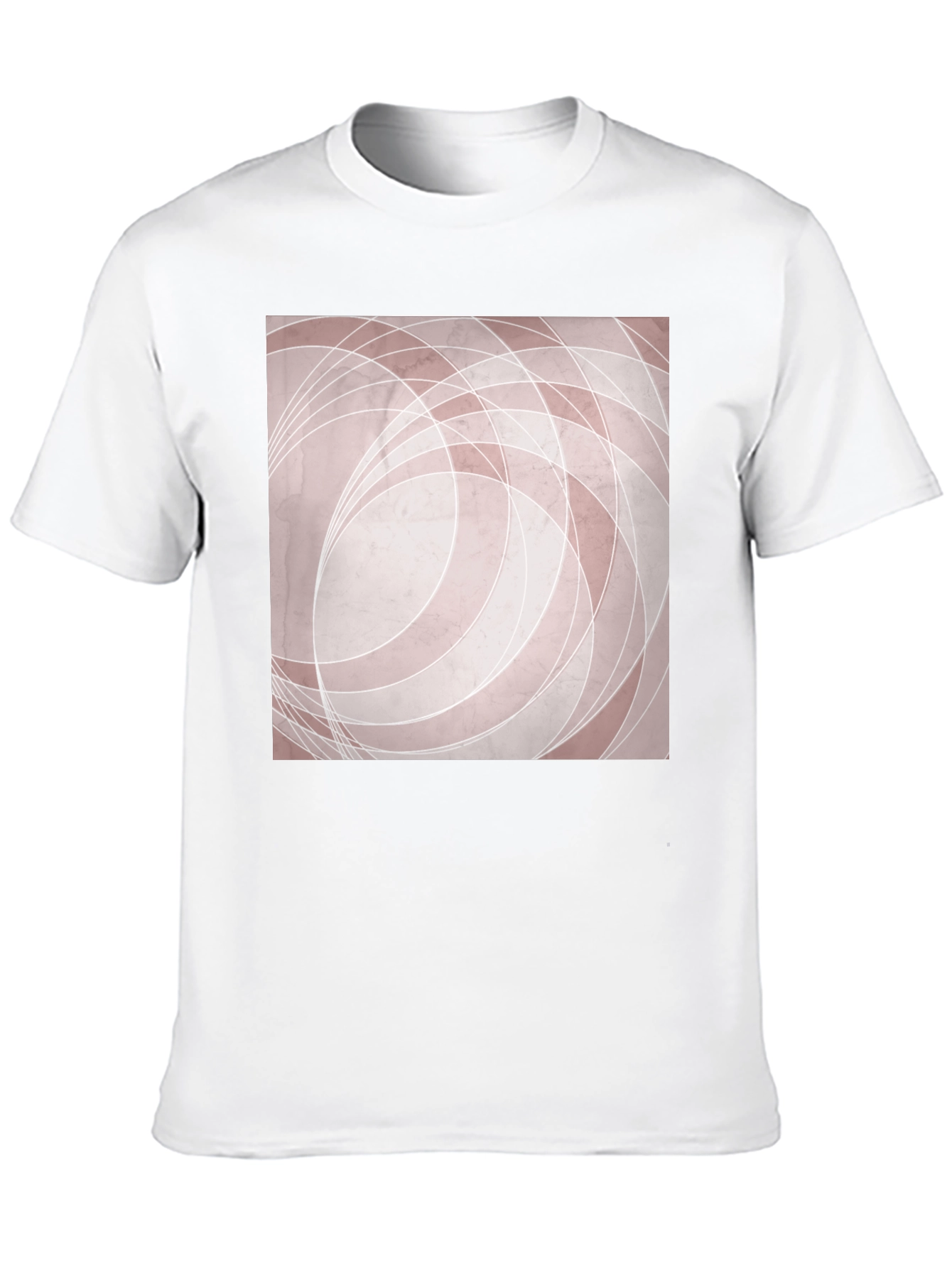 Camiseta Negra con Diseño Abstracto Circular