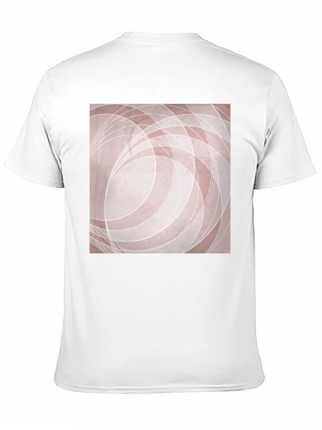 Camiseta Negra con Diseño Abstracto Circular