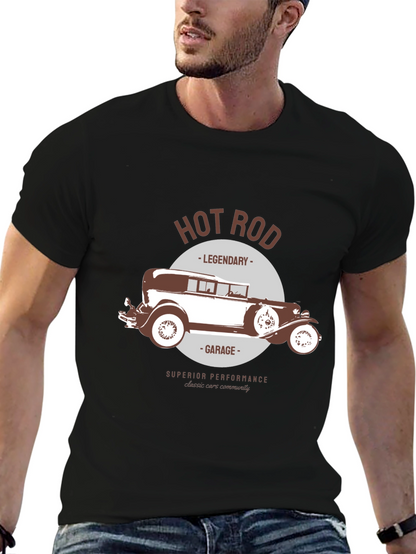 Camiseta Gráfica Hot Rod Legendaria