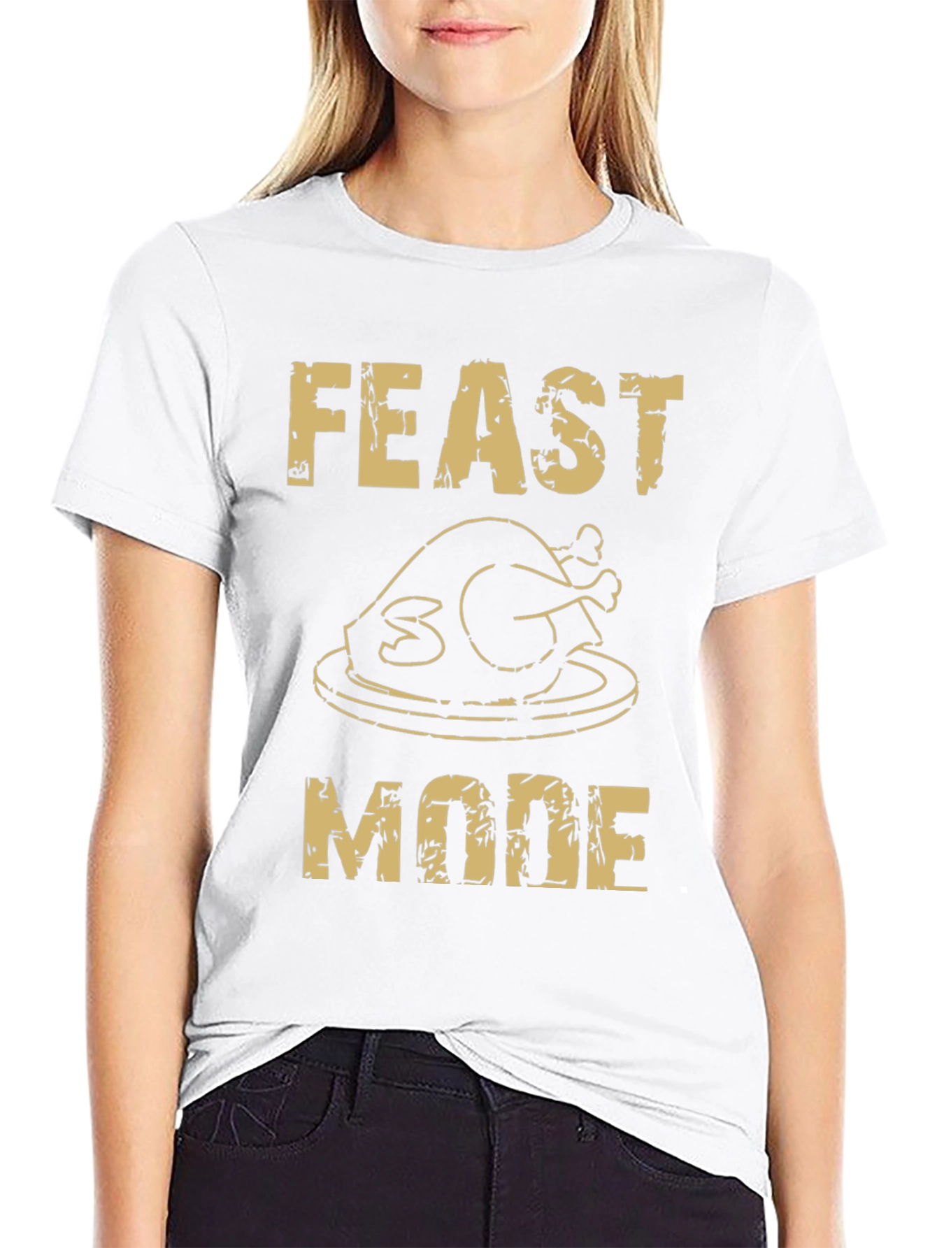 Camiseta Negra Festín Mode Acción de Gracias