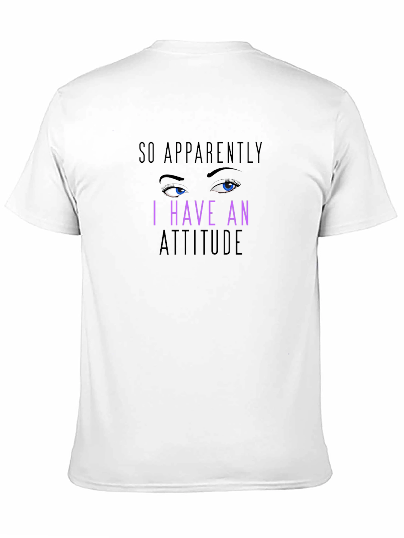 Camiseta Negra con Diseño Actitud