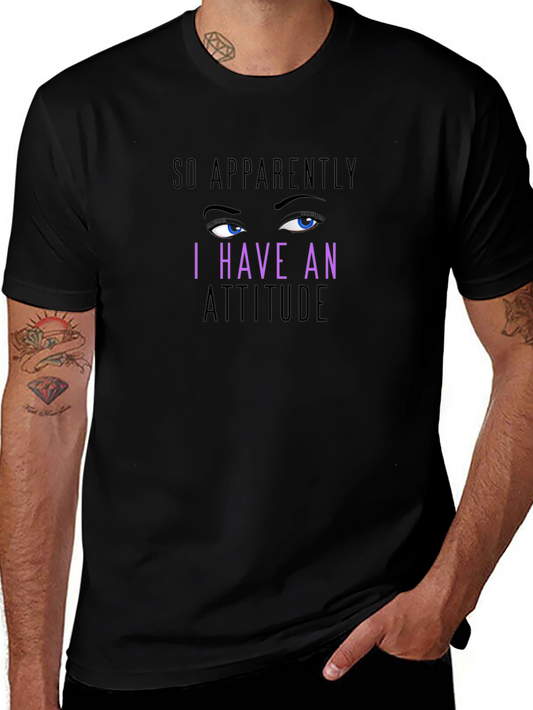 Camiseta Negra con Diseño Actitud