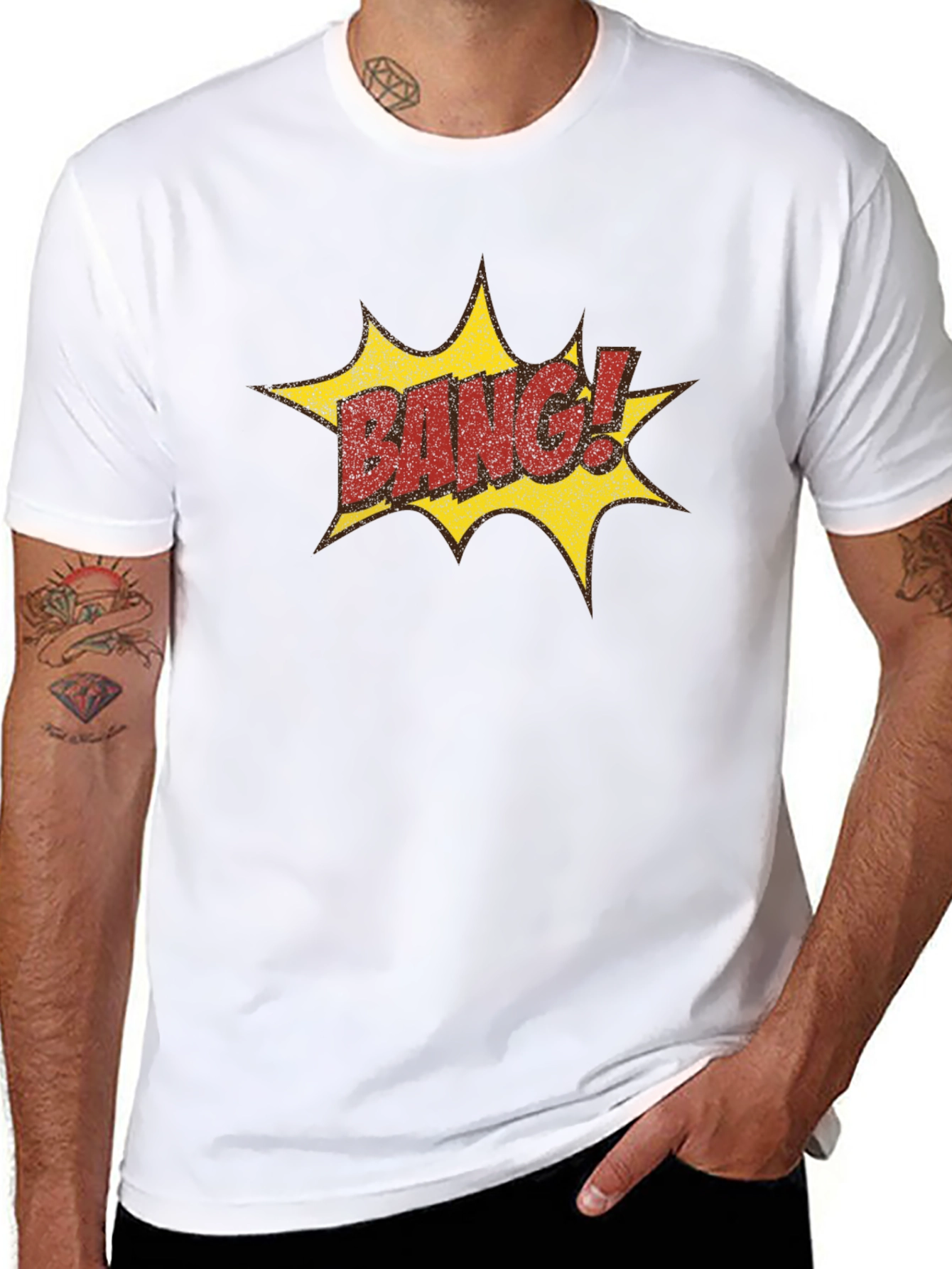 Camiseta Negra Estilo Cómic BANG!