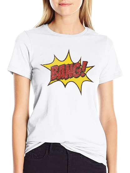 Camiseta Negra Estilo Cómic BANG!