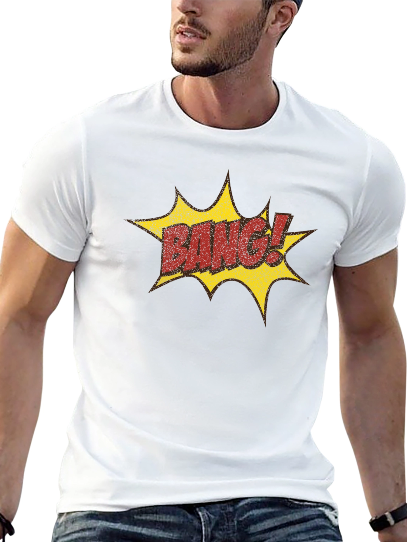 Camiseta Negra Estilo Cómic BANG!