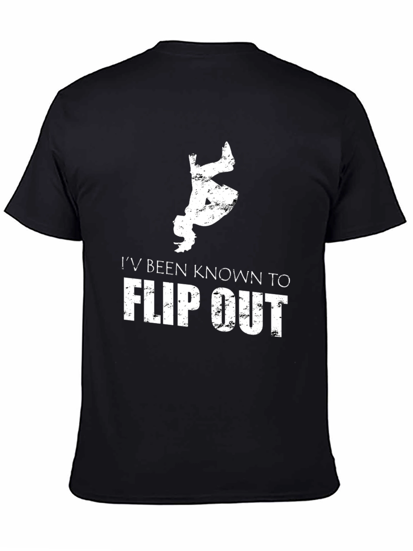 Camiseta Hombre Flip Out Negra