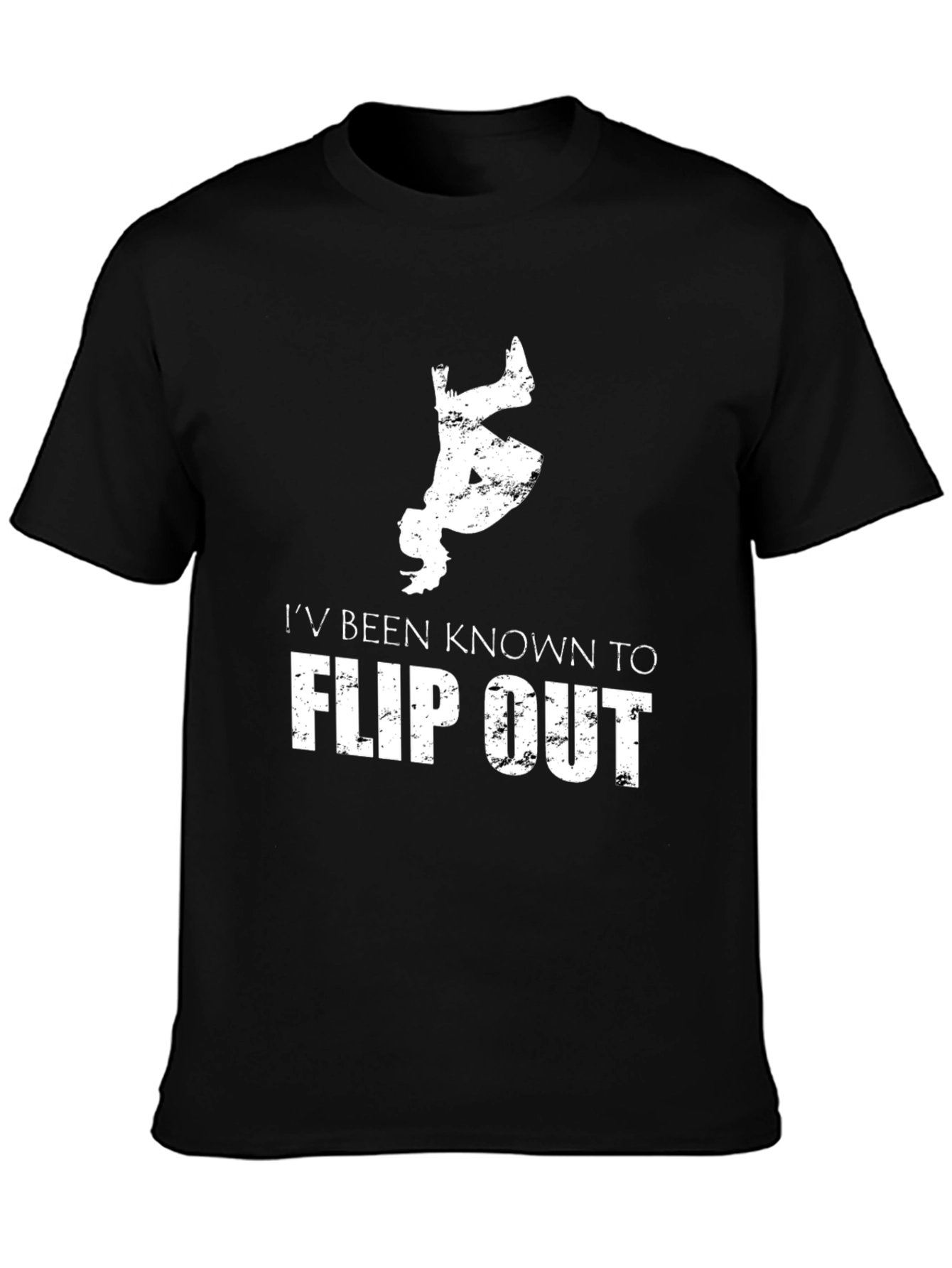 Camiseta Hombre Flip Out Negra