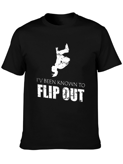Camiseta Hombre Flip Out Negra