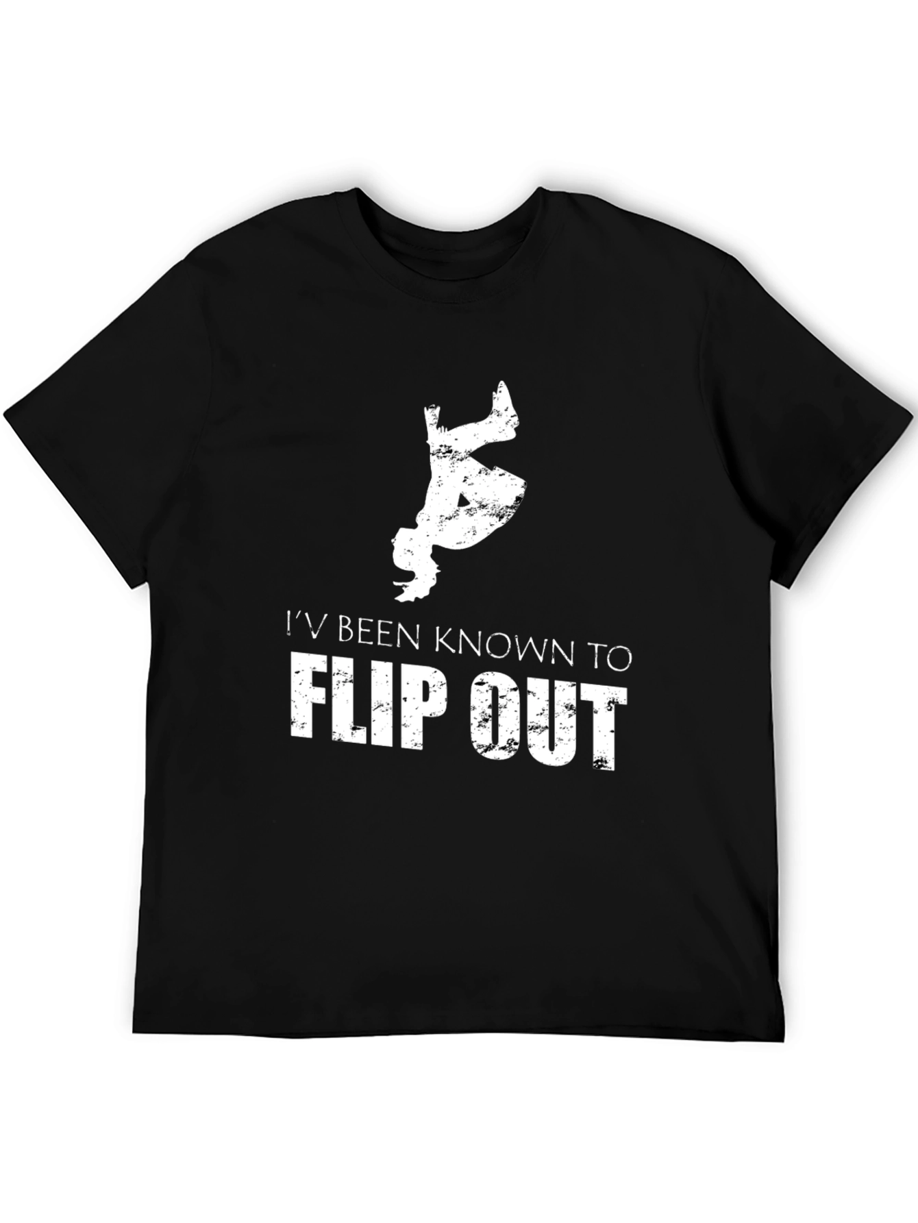 Camiseta Hombre Flip Out Negra