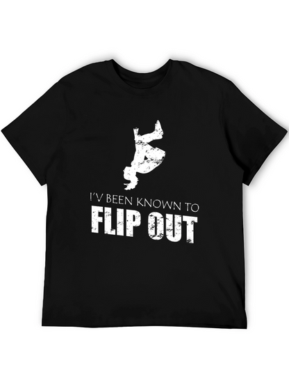 Camiseta Hombre Flip Out Negra