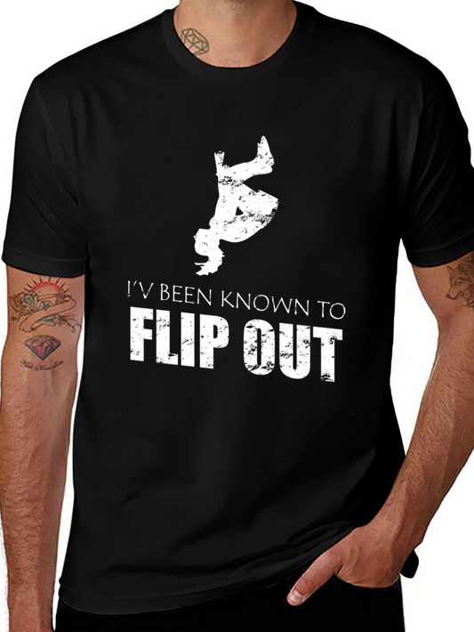 Camiseta Hombre Flip Out Negra