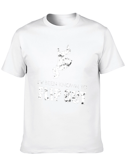 Camiseta Hombre Flip Out Negra